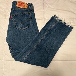 Levi’s 501 Men’s Button Fly Jeans W33 L34 Blue Denim Dominican Republic